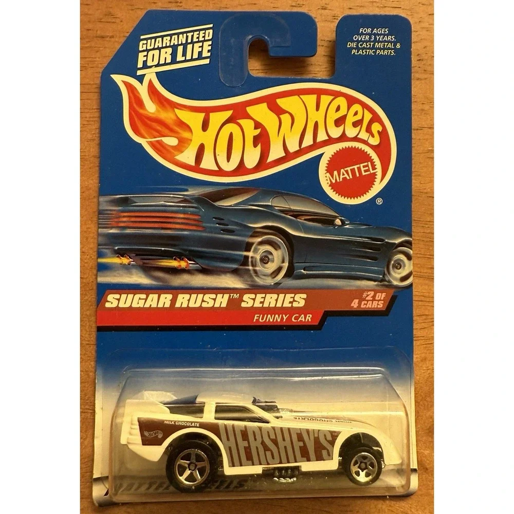 Hot wheels Funny Car #742 Sugar Rush Series White/Brown Body Opens‎ New
